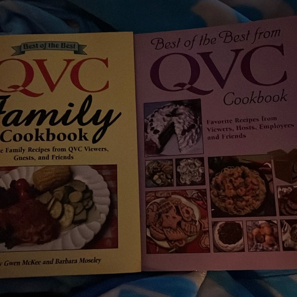 Two QVC cookbooks